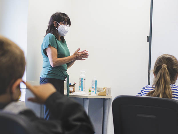 Clases presenciales con todas las medidas de seguridad